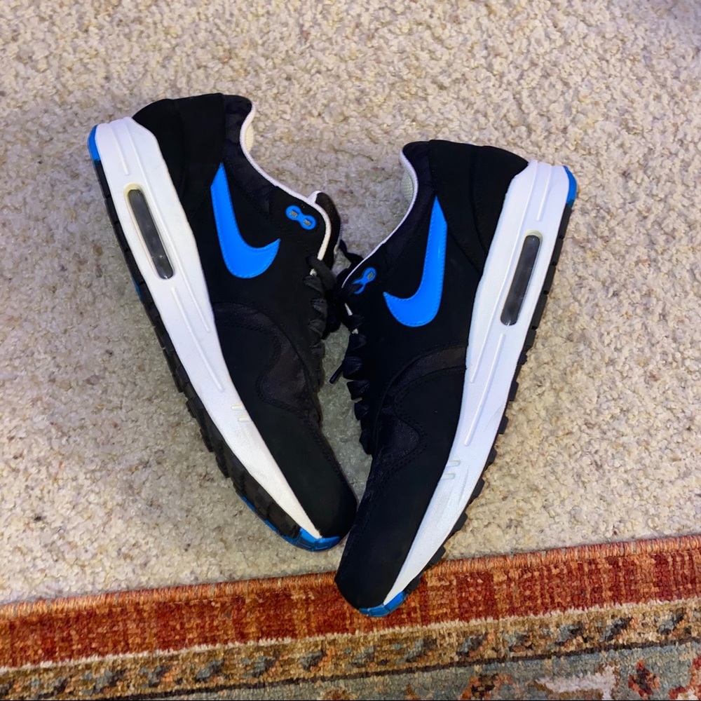 Air Max 1 jacquard camo pack “black blue Hero”